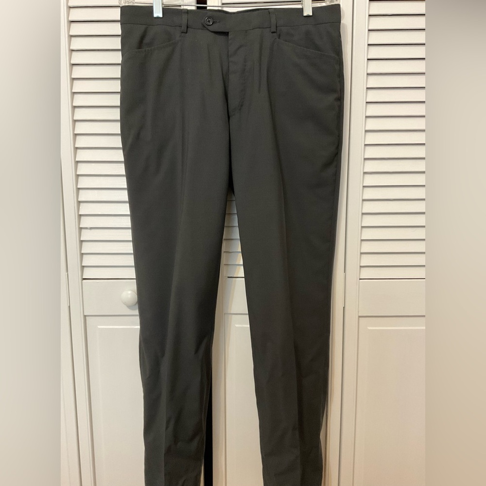 Harry Rosen 100% Virgin Wool Men's Black Pants Waist 17”